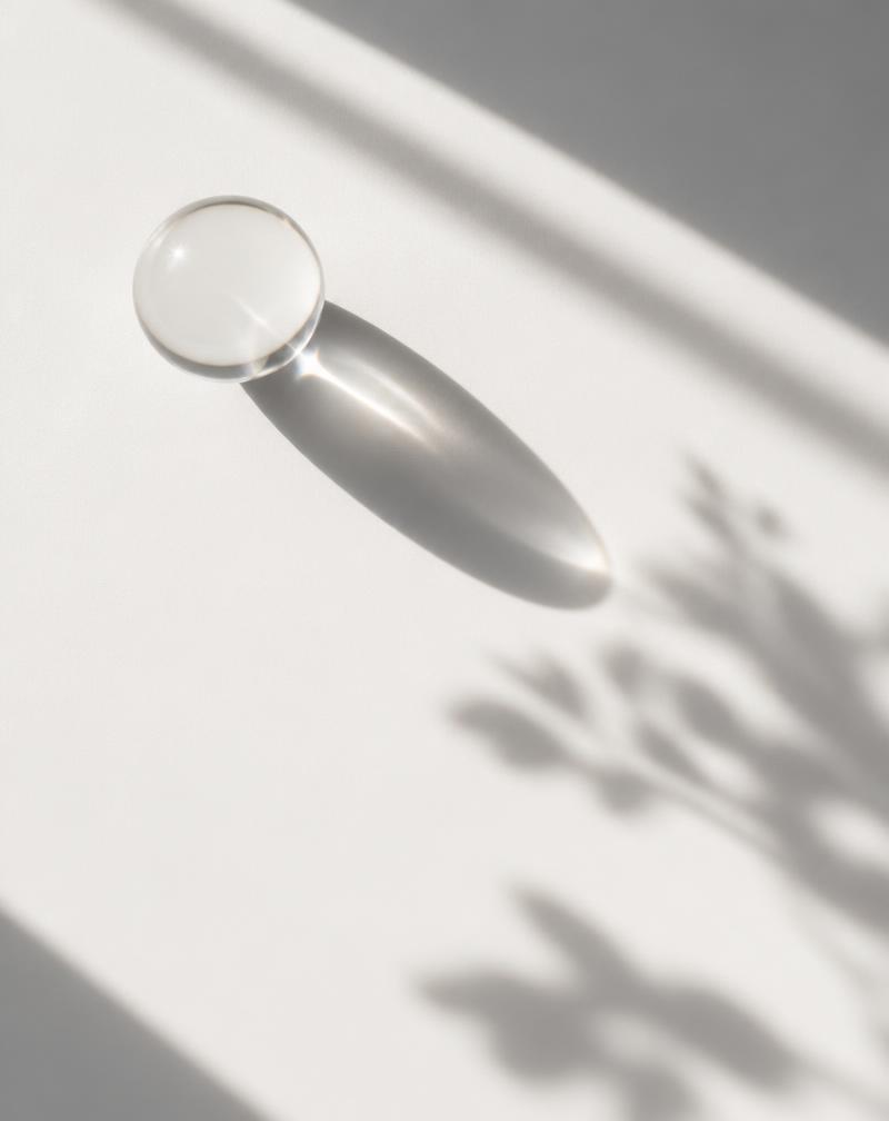 Fotografía abstracta de luz y sombra sobre una superficie blanca